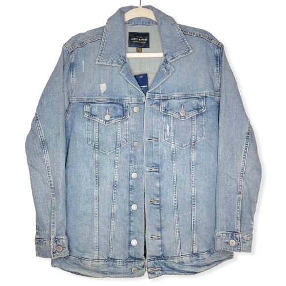 Lucky Brand Jackets & Blazers - Lucky Brand Tomboy Trucker Oversized Jean Jacket